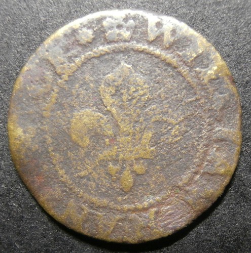 Gettone mezzo penny xvii - mezzo,